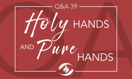 Q#39 Holy Hands and Pure Hands