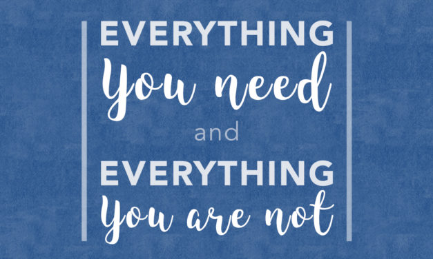 Everything You Need and Everything You Are Not