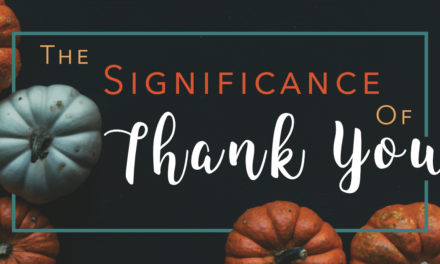 The Significance of “Thank you!”