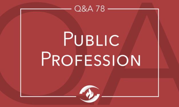 Q#78 Is a Public Profession Necessary?