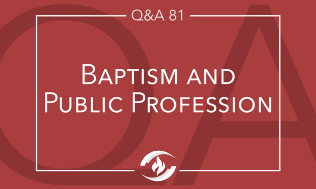 Q#81 Baptism and Public Profession