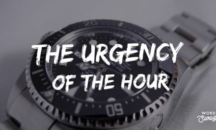 The Urgency of the Hour