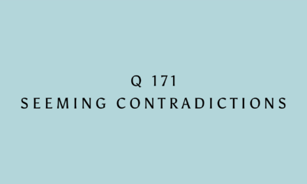 № 171 Seeming Contradictions