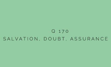 № 170 Salvation, Doubt, Assurance