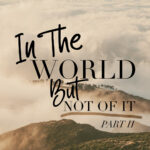 In the World, But Not Of It: Part Two