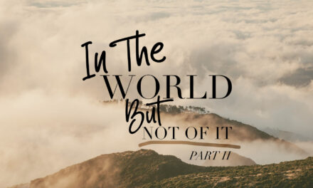 In the World, But Not Of It: Part Two