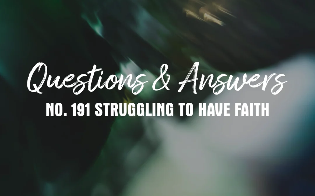 № 191 Struggling to Have Faith
